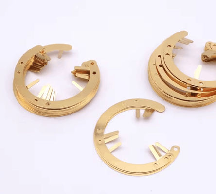 ซื้อ 0.05 มิลลิเมตร อะไหล่สแตมป์ทองแดง OEM อะไหล่สแตมป์โลหะแม่นยํา online manufacture