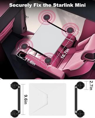 ซื้อ ชุดยึดติดรถยนต์แบบถ้วยดูดสำหรับ Starlink Mini, ชุดอะแดปเตอร์ยึดหลังคารถยนต์ที่ปลอดภัยสำหรับการขับขี่ online manufacture